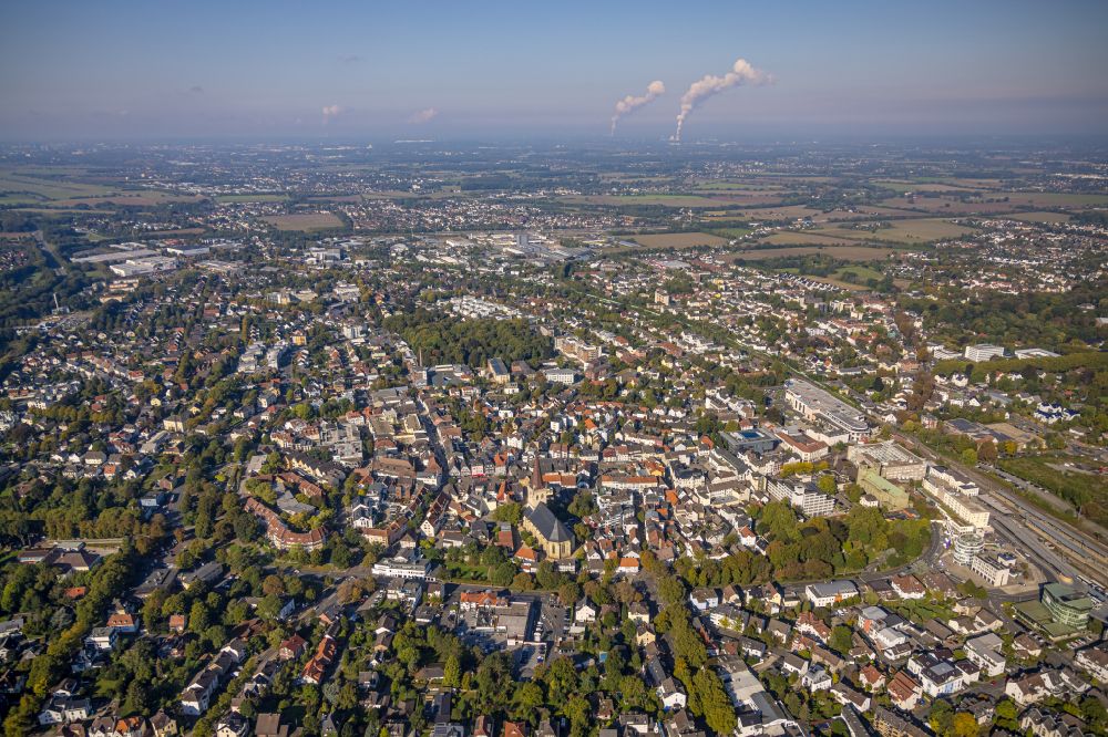 Luftbild Unna - Altstadtbereich und Innenstadtzentrum in Unna im Bundesland Nordrhein-Westfalen, Deutschland