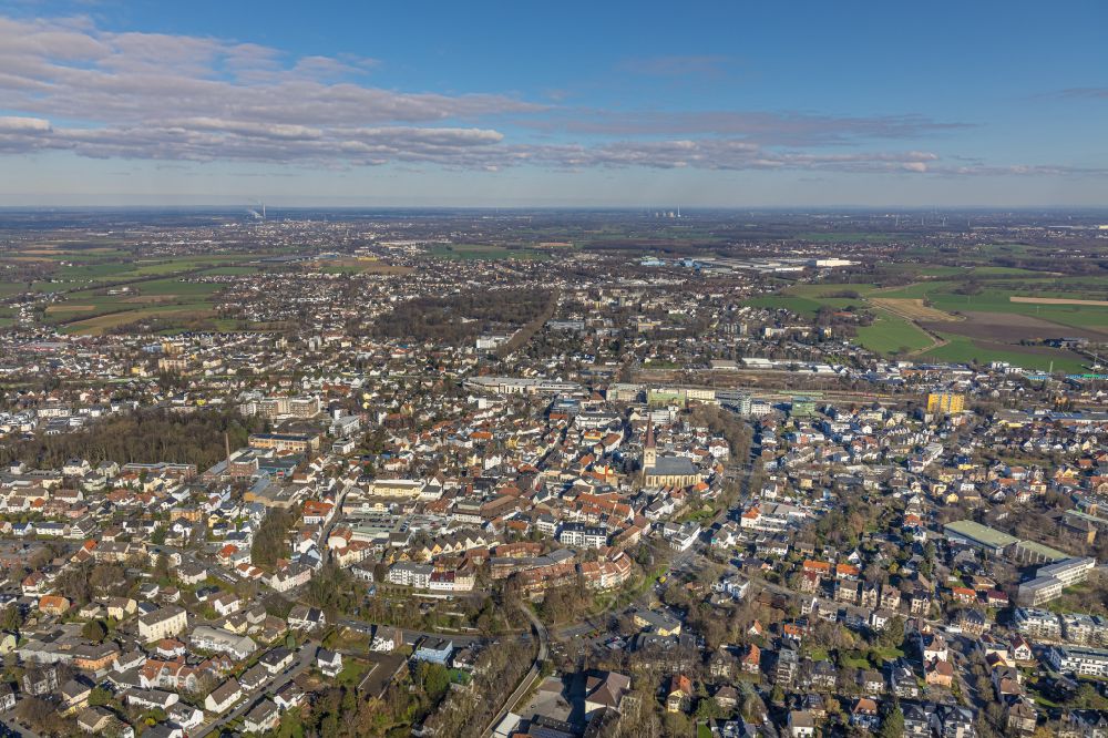 Luftbild Unna - Altstadtbereich und Innenstadtzentrum in Unna im Bundesland Nordrhein-Westfalen, Deutschland