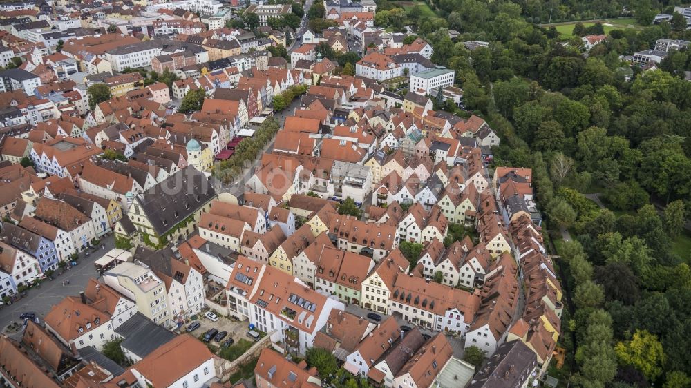 Luftaufnahme Weiden in der Oberpfalz - Altstadtbereich und Innenstadtzentrum in Weiden in der Oberpfalz im Bundesland Bayern