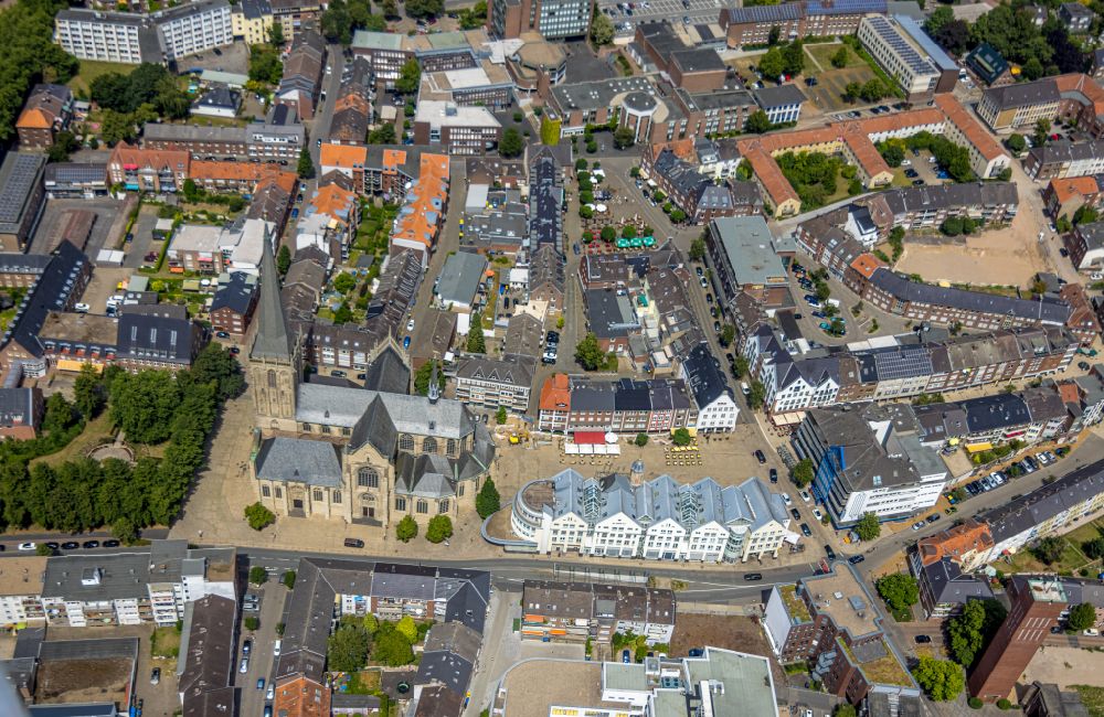 Luftbild Wesel - Altstadtbereich und Innenstadtzentrum in Wesel im Bundesland Nordrhein-Westfalen