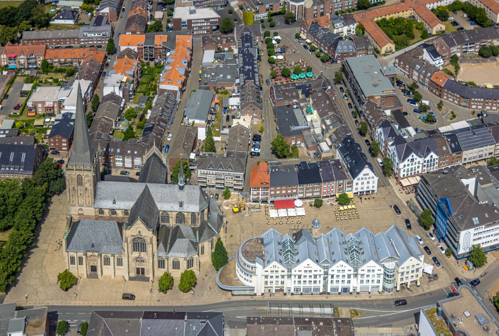 Luftaufnahme Wesel - Altstadtbereich und Innenstadtzentrum in Wesel im Bundesland Nordrhein-Westfalen