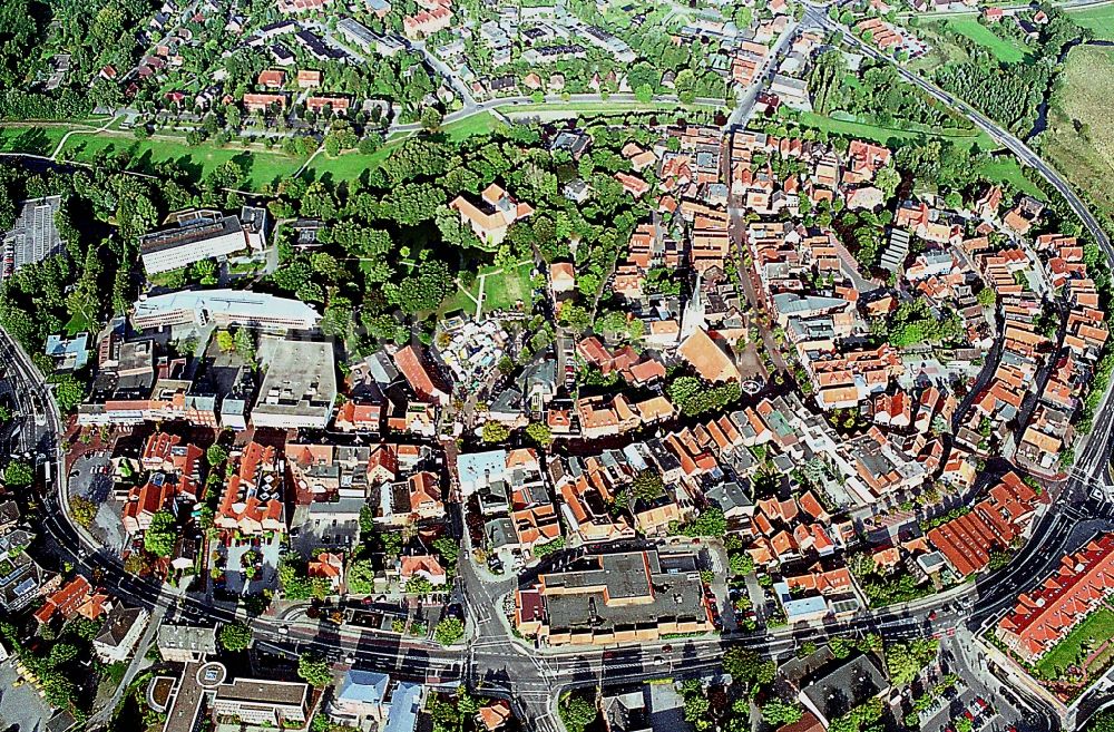 Winsen (Luhe) von oben - Altstadtbereich und Innenstadtzentrum in Winsen (Luhe) im Bundesland Niedersachsen, Deutschland