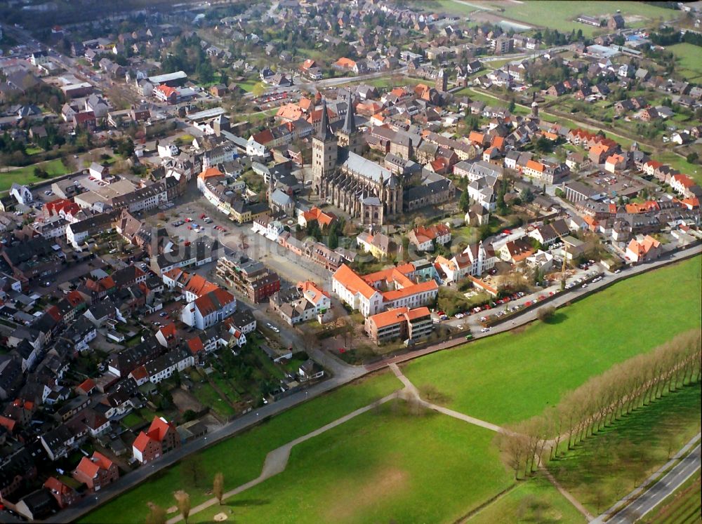 Luftbild Xanten - Altstadtbereich und Innenstadtzentrum in Xanten im Bundesland Nordrhein-Westfalen, Deutschland