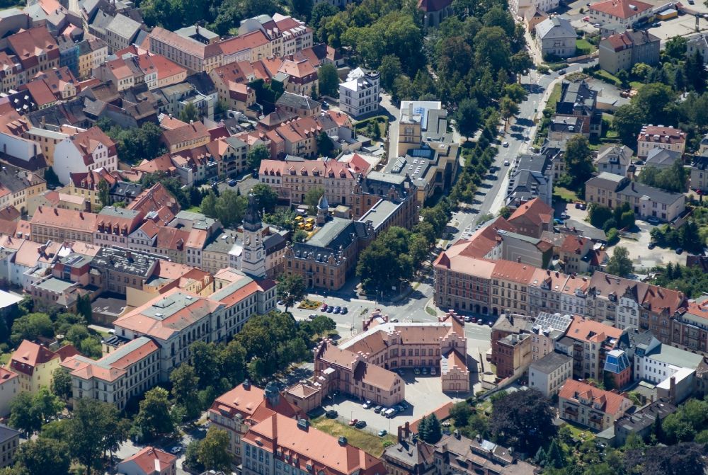 Luftbild Zittau - Altstadtbereich und Innenstadtzentrum von Zittau im Bundesland Sachsen, Deutschland