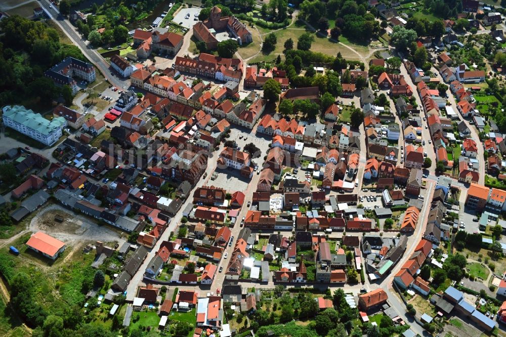 Luftbild Neustadt-Glewe - Altstadtbereich in Neustadt-Glewe im Bundesland Mecklenburg-Vorpommern, Deutschland
