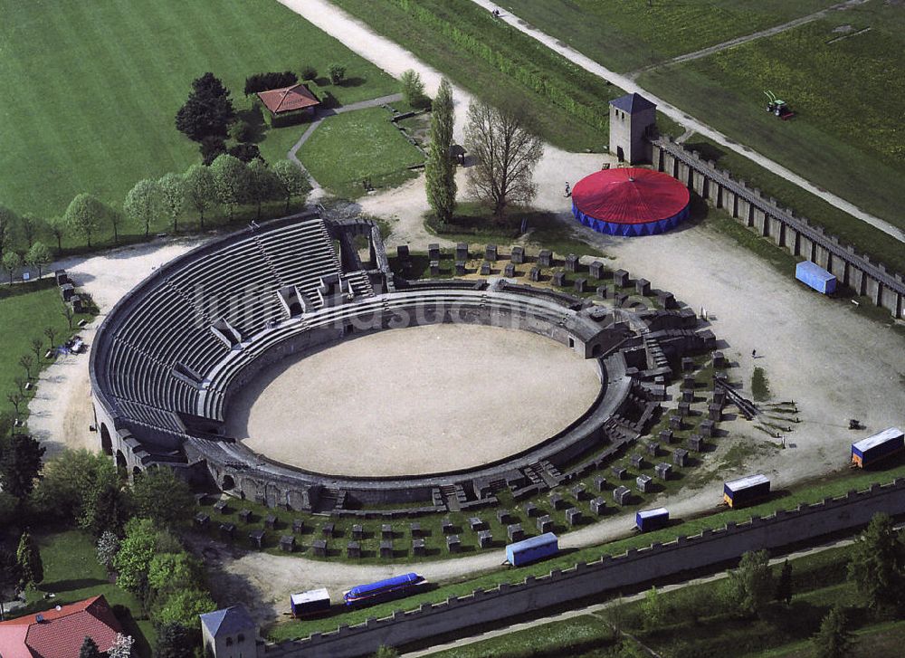 Xanten aus der Vogelperspektive: Amphitheater im Archäologischen Park Xanten
