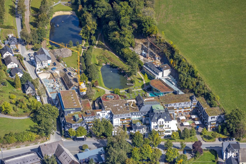 Luftbild Winkhausen - Anbau an der Hotelanlage Romantik- & Wellnesshotel Deimann in Winkhausen im Bundesland Nordrhein-Westfalen, Deutschland