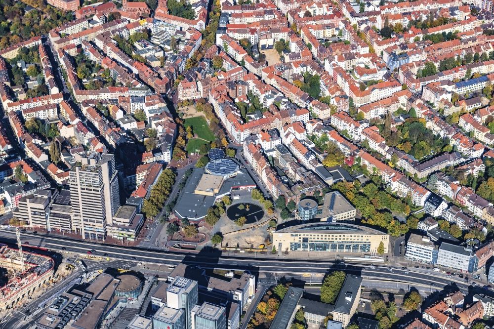 Hannover von oben - Andreas Hermes Platz in Hannover im Bundesland Niedersachsen, Deutschland