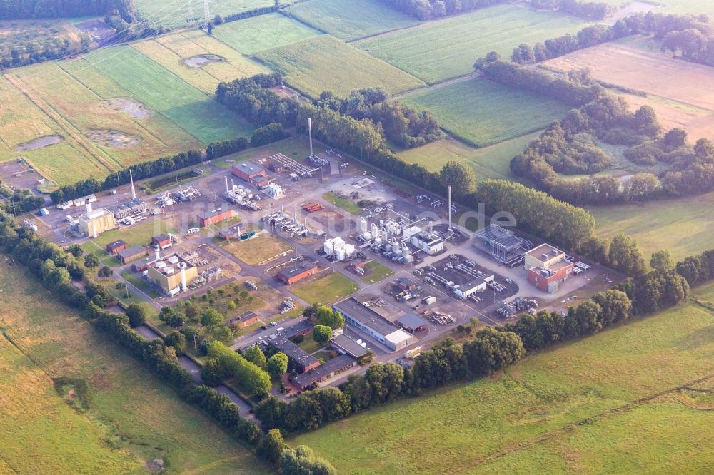 Luftaufnahme Epe - Anlagen des unterirdischen Erdgas-Speicher der E.ON Ruhrgas AG in Epe im Bundesland Nordrhein-Westfalen, Deutschland