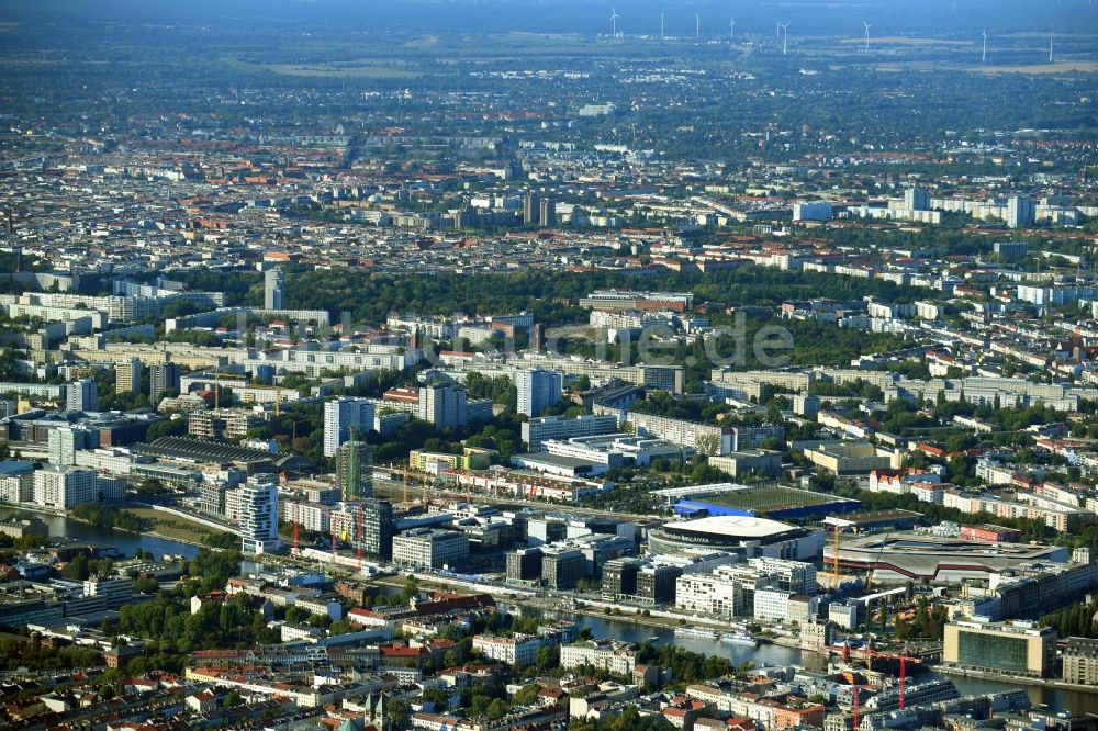 Luftaufnahme Berlin - Anschutz- Areal im Ortsteil Bezirk Friedrichshain in Berlin, Deutschland