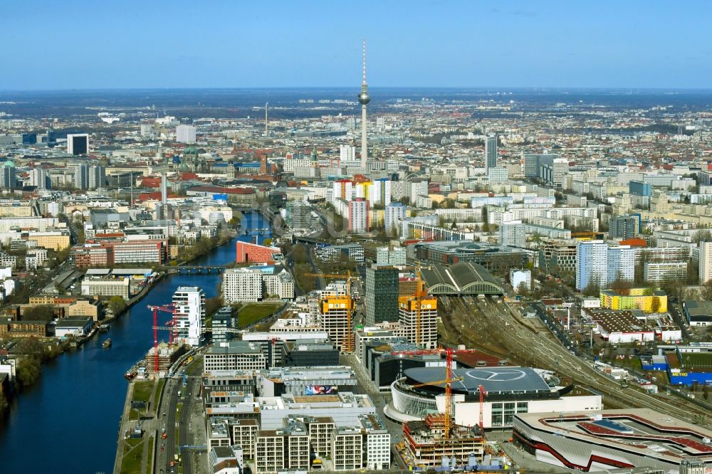 Berlin von oben - Anschutz- Areal im Ortsteil Bezirk Friedrichshain in Berlin, Deutschland