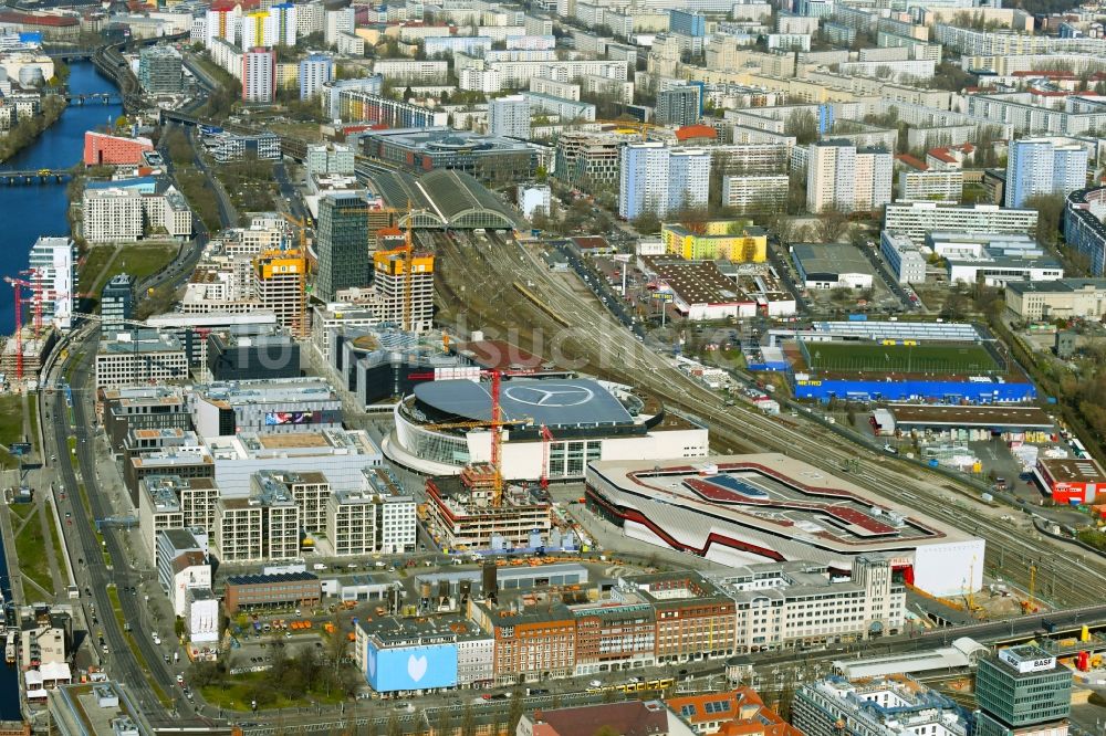 Berlin von oben - Anschutz- Areal im Ortsteil Bezirk Friedrichshain in Berlin, Deutschland