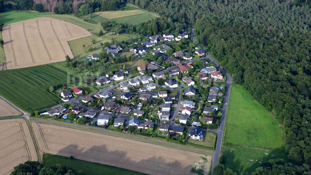 Luftbild Königswinter - Ansicht des Dorfes Bennerscheid im Bundesland Nordrhein-Westfalen, Deutschland