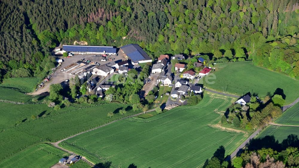 Luftaufnahme Eulenberg - Ansicht des Dorfes Eulenberg im Bundesland Rheinland-Pfalz, Deutschland