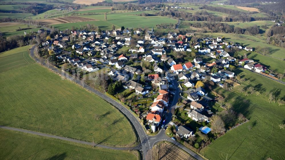 Hennef (Sieg) von oben - Ansicht des Dorfes Westerhausen im Bundesland Nordrhein-Westfalen, Deutschland