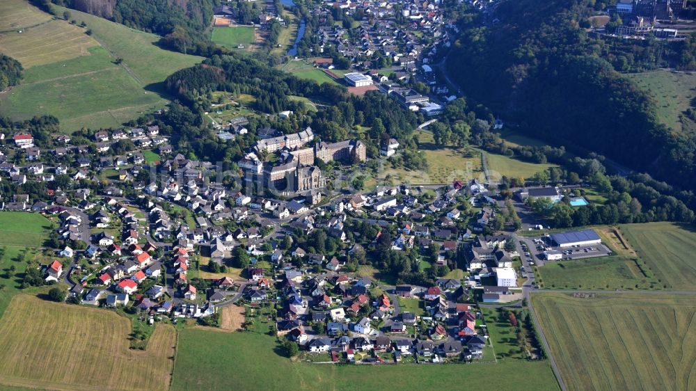 Luftbild Hausen (Wied) - Ansicht des Ortes Hausen (Wied) im Bundesland Rheinland-Pfalz, Deutschland
