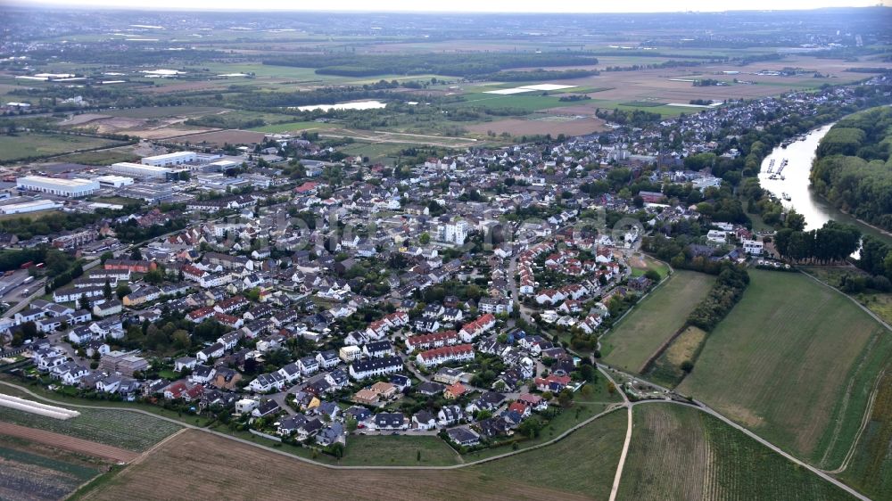 Luftaufnahme Bornheim - Ansicht des Ortes Hersel im Bundesland Nordrhein-Westfalen, Deutschland