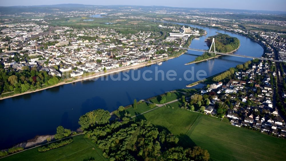 Luftbild Neuwied - Ansicht der Stadt Neuwied im Bundesland Rheinland-Pfalz, Deutschland