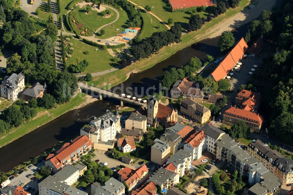 Luftbild Gera - Ansicht vom Stadtteil Untermhaus in Gera im Bundesland Thüringen