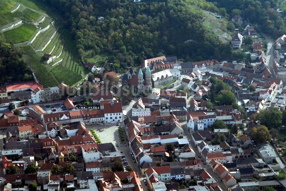 Luftbild Freyburg/Unstrut - Ansicht vom Winzerstädtchen Freyburg/Unstrut