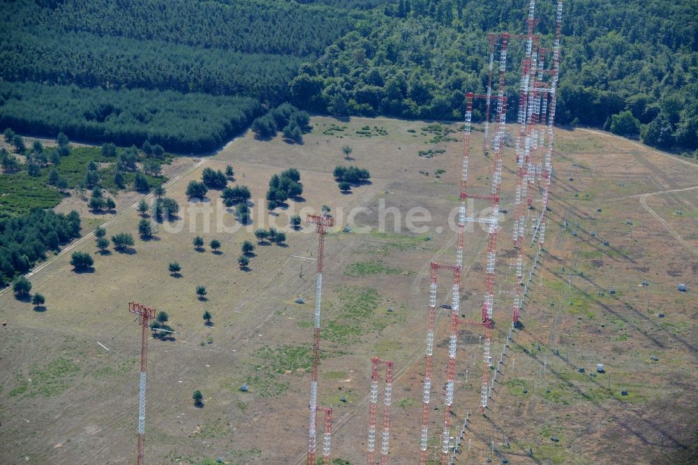 Luftbild Lampertheim - Antennen- Sendeturm und Funkmast der Sendeanlage in Lampertheim im Bundesland Hessen
