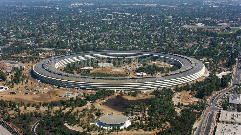Luftbild Cupertino - Apple Campus am Infinite Loop in Cupertino in USA