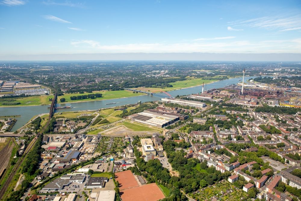 Luftbild Duisburg - ArcelorMittal Hochfeld GmbH in Duisburg im Bundesland Nordrhein-Westfalen