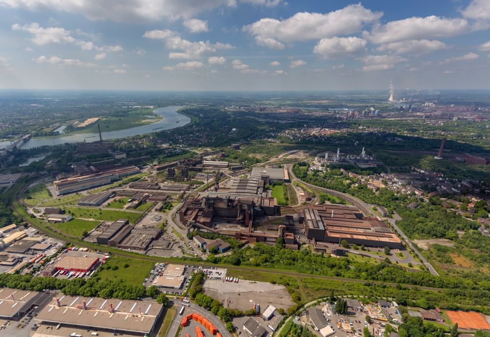 Luftaufnahme Duisburg - ArcelorMittal Ruhrort GmbH in Duisburg im Bundesland Nordrhein-Westfalen