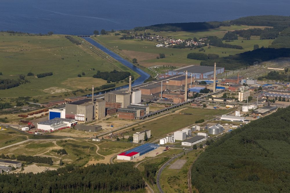 Luftaufnahme Lubmin - Areal des ehemaligen Kernkraftwerkes Lubmin im Bundesland Mecklenburg-Vorpommern