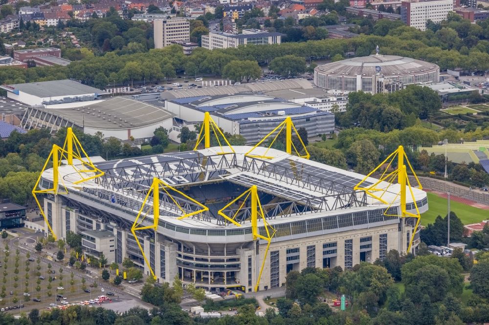 Luftbild Dortmund - Arena des BVB - Stadion Signal Iduna Park in Dortmund im Bundesland Nordrhein-Westfalen