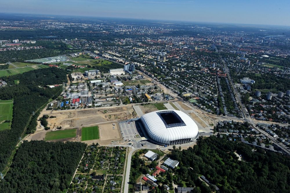 Luftbild Poznan - Arena des Stadion Stadion Miejski - INEA Stadion in Poznan - Posen in Wielkopolskie - Großpolen, Polen