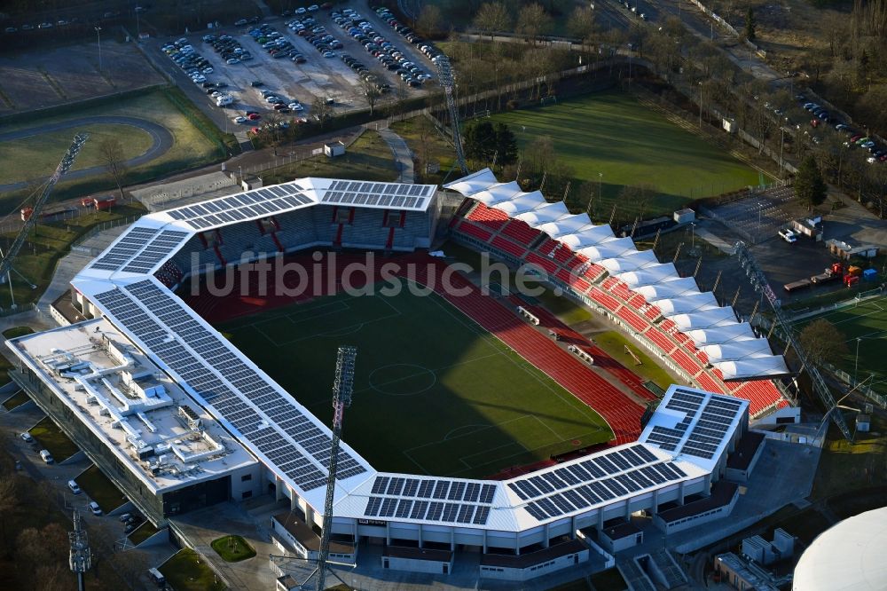 Luftaufnahme Erfurt - Arena des Stadion Steigerwaldstadion in Erfurt im Bundesland Thüringen