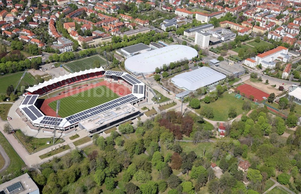 Luftbild Erfurt - Arena des Stadion Steigerwaldstadion in Erfurt im Bundesland Thüringen