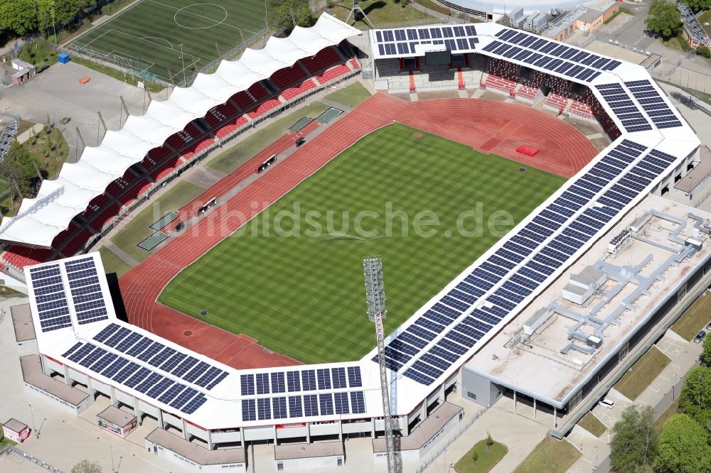Luftaufnahme Erfurt - Arena des Stadion Steigerwaldstadion in Erfurt im Bundesland Thüringen