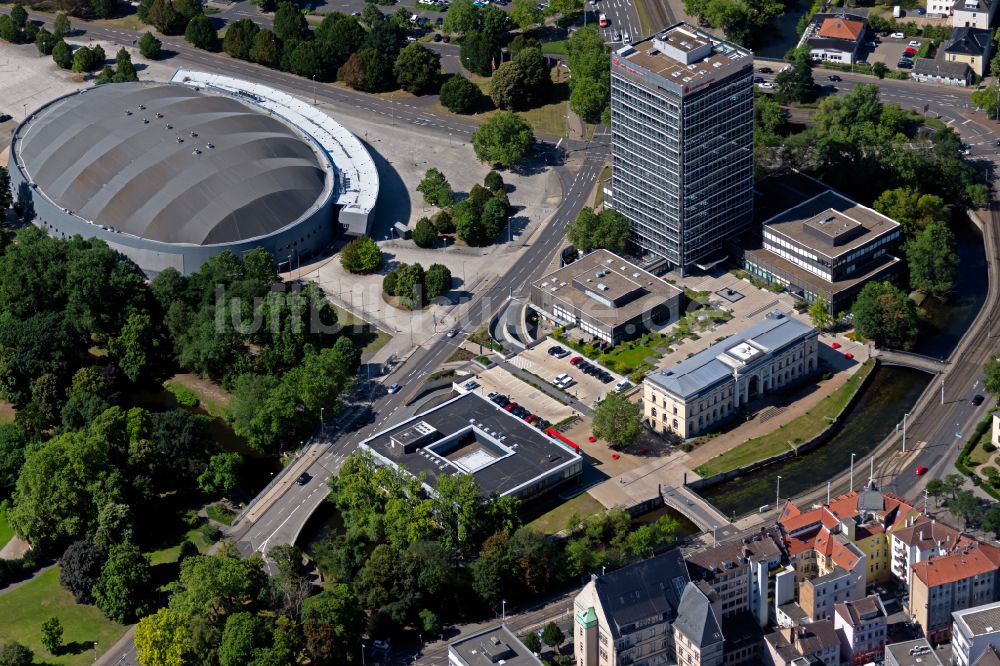 Braunschweig von oben - Arena Volkswagen Halle Braunschweig am Europaplatz in Braunschweig im Bundesland Niedersachsen, Deutschland