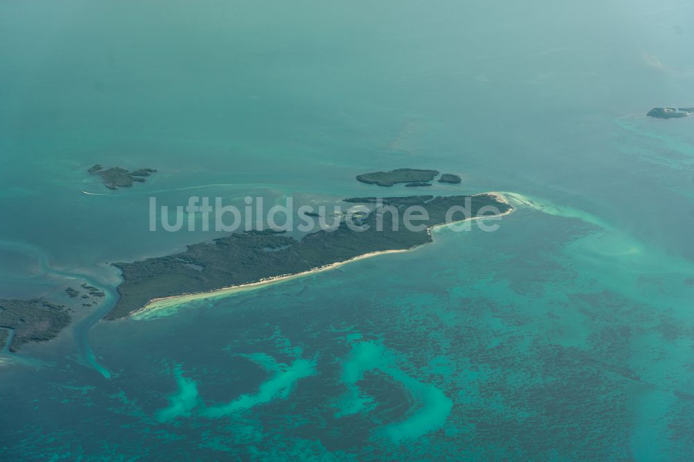 Luftaufnahme Varadero - Atoll an der Wasseroberfläche Cayos Blancos in Varadero in Provinz Matanzas, Kuba