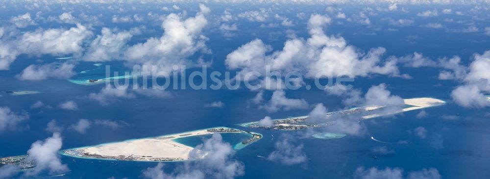 Luftaufnahme Gulhi Falhu - Atoll an der Wasseroberfläche Gulhi Falhu in Gulhi Falhu in Maldives, Malediven