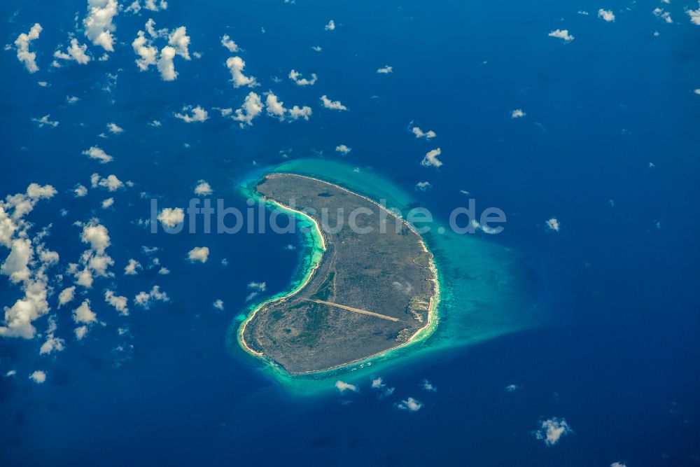Luftbild Assomption - Atoll an der Wasseroberfläche im Indischen Ozean in Assomption in, Seychellen