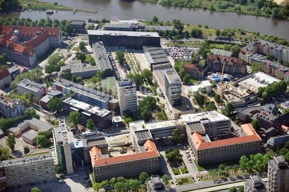 Luftaufnahme Breslau / Wroclaw - Ausbau des Campus der Technischen Hochschule Breslau / Wroclaw in Polen