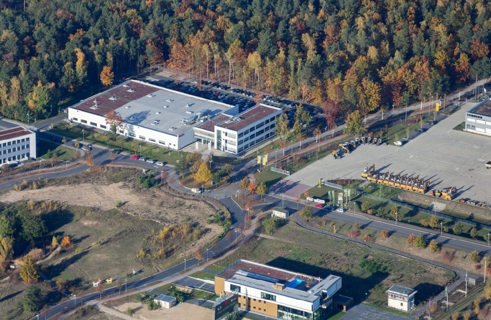 Luftaufnahme Kleinmachnow - Ausbau des Gewerbestandortes Europarc Dreilinden in Kleinmachnow OT Dreilinden im Bundesland Brandenburg