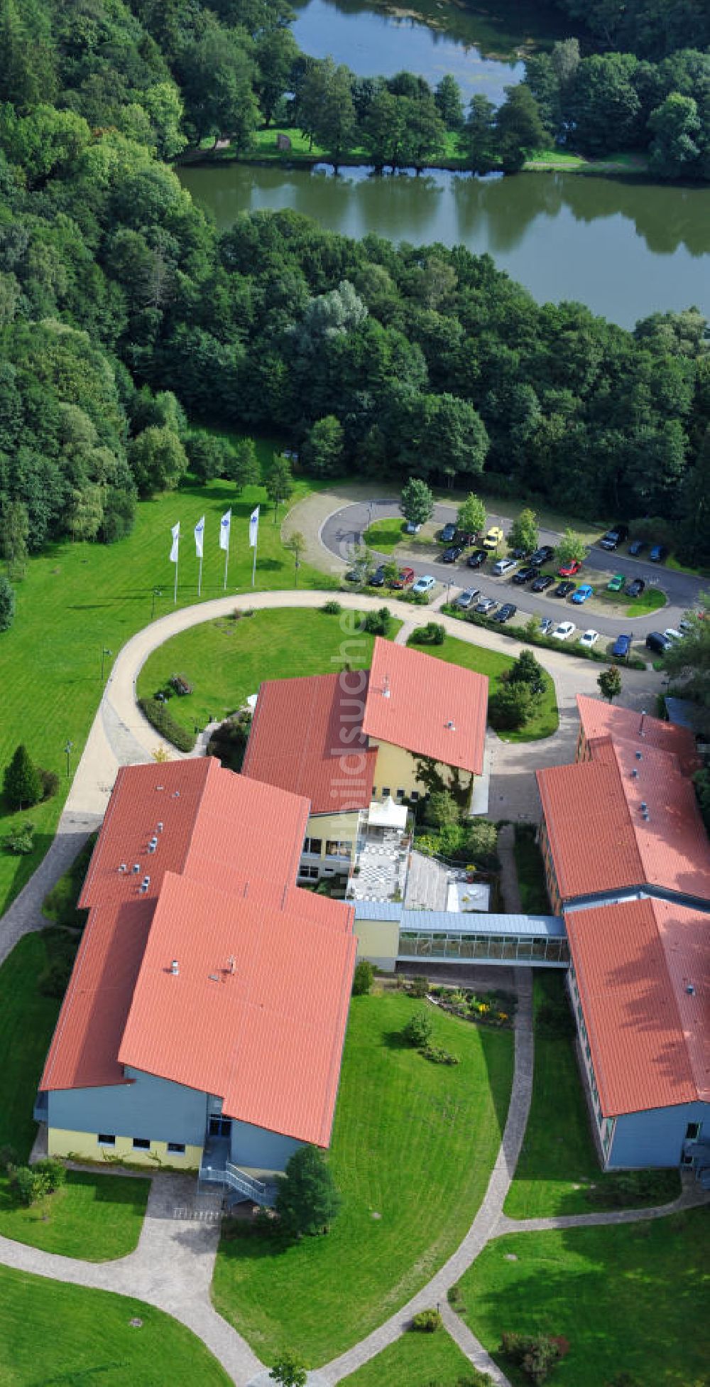 Luftbild Friedrichroda - Ausbildungszentrum BGN Reinhardsbrunn in Thüringen