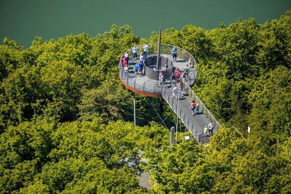 Luftbild Attendorn - Aussichtsplattform Biggeblick an der Waldenburger Bucht in Attendorn im Bundesland Nordrhein-Westfalen, Deutschland