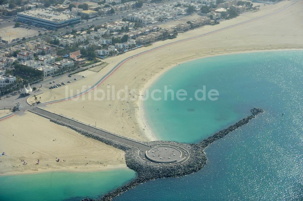 Luftbild Dubai - Aussichtspunkt am Strand von Dubai