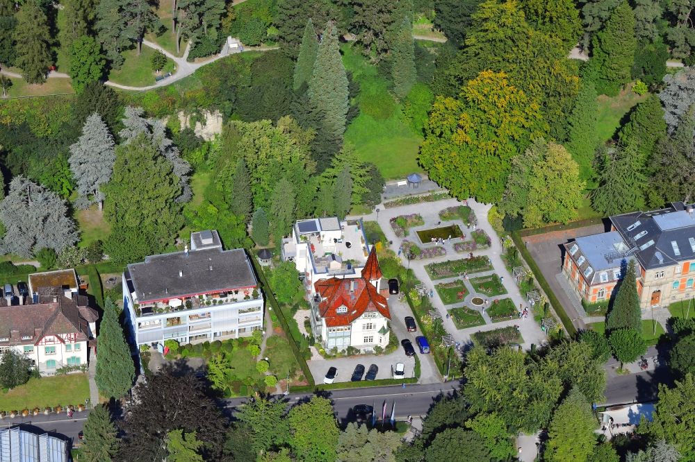 Luftbild Überlingen - Ausstellungsgelände der Landesgartenschau mit dem Rosengarten in Überlingen im Bundesland Baden-Württemberg, Deutschland