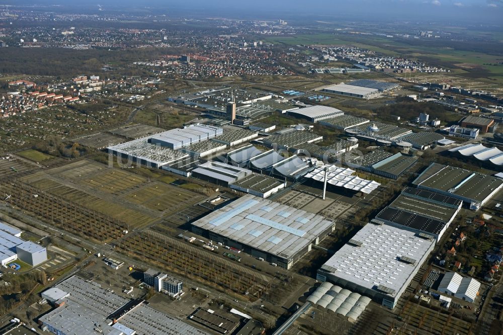 Luftaufnahme Laatzen - Ausstellungsgelände und Messehallen der Messegelände Hannover in Laatzen im Bundesland Niedersachsen, Deutschland