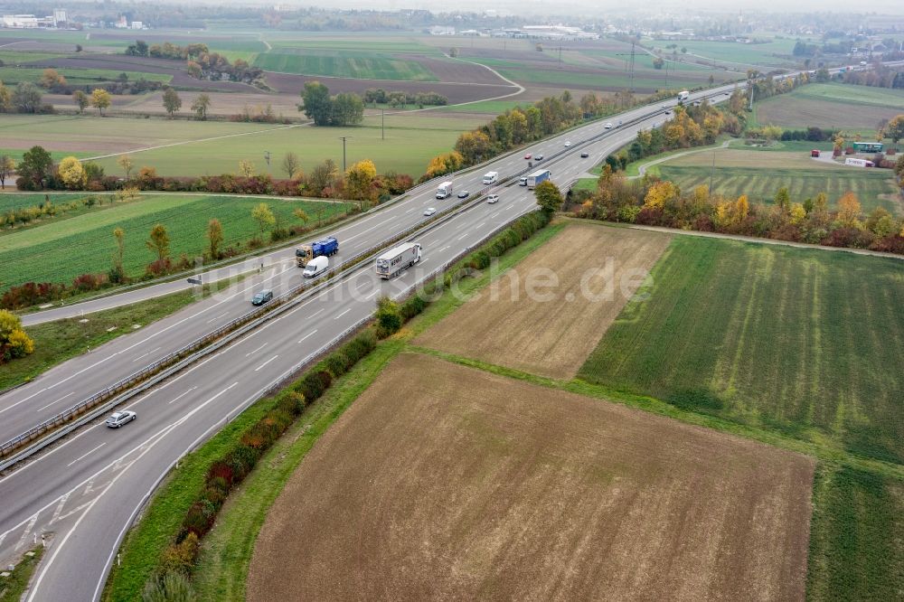 Luftbild Herrenberg - Autobahn- Abfahrt der BAB A81 in Herrenberg im Bundesland Baden-Württemberg