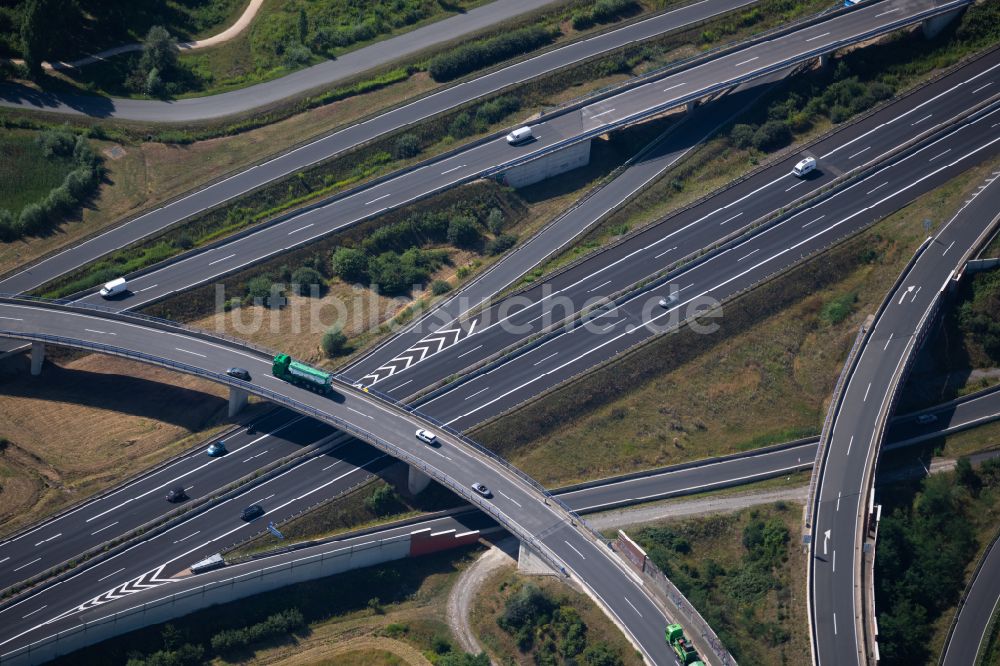 Braunschweig aus der Vogelperspektive: Autobahnabfahrt der BAB A39 in Braunschweig im Bundesland Niedersachsen, Deutschland