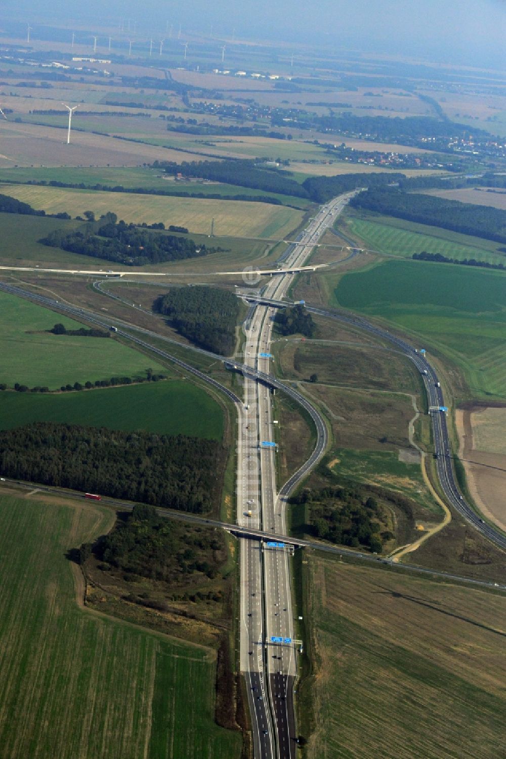 Luftbild Schwanebeck - Autobahndreieck der BAB A10 - A11 Dreieck Barnim in Schwanebeck im Bundesland Brandenburg, Deutschland