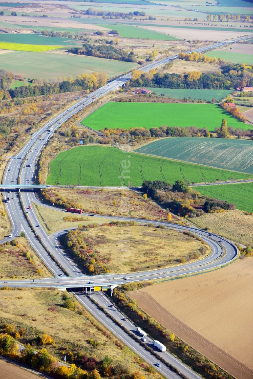 Luftaufnahme Vienenburg - Autobahndreieck Vienenburg im Bundesland Niedersachsen