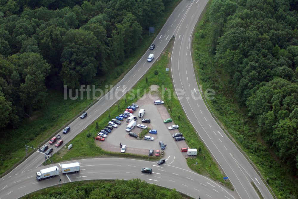 Luftaufnahme Offenburg - Autobahnkreuz Offenburg